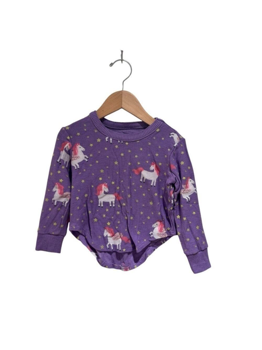 Chaser Purple Unicorn Lightweight Sweatshirt- size 2